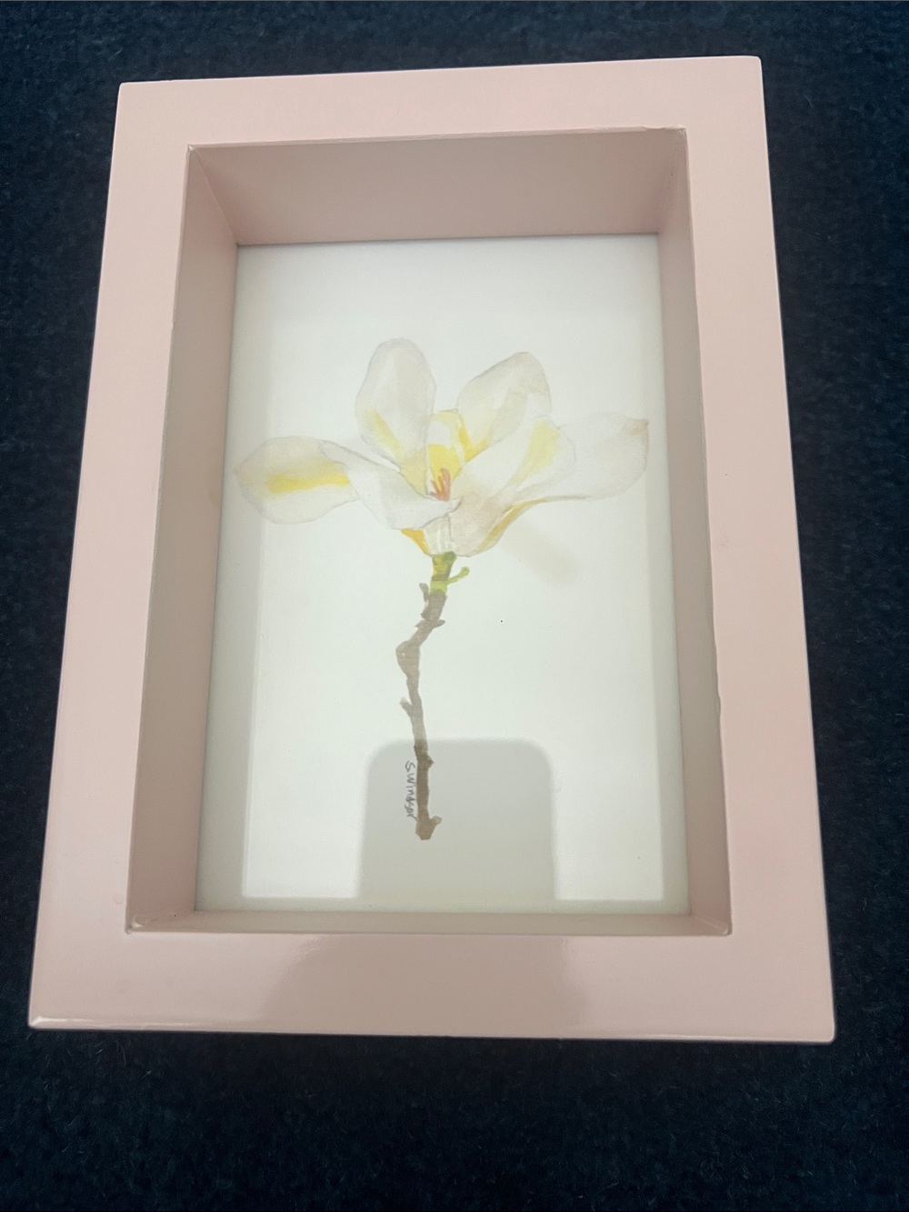 West Elm Modern Lacquer Frame Rose Pink for 4x6 photo